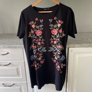 Zara floral tunic or mini dress size XL